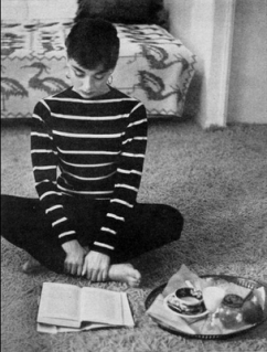 12. audrey hepburn stripes